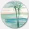 Designart - Peaceful Dusk II Tropical - Nautical & Coastal Metal Circle Wall Art